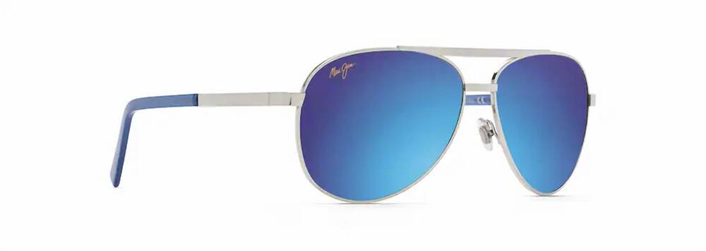 NEW MAUI JIM unisex - seacliff sunglasses in gunmetal/ blue hawaii